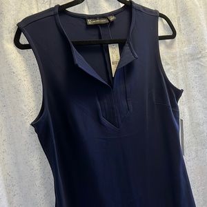 Navy blue dress with pockets
